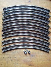 Fleischmann HO Konvolut 8 ×6024 Radius 1   357mm mit 6400 Anschlussklemme 