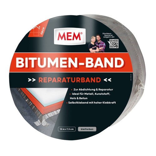 Mem bitumen band - blei, 7,5cm