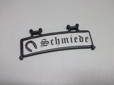 Playmobil Klicky Schild Schmiede für Ritterburg Fachwerkhaus