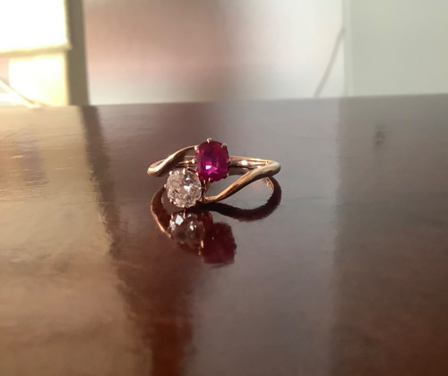 Antiker rubin diamant toi - diamant, et