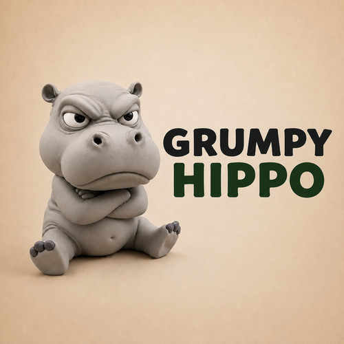 Grumpy hippo bockiges - grumpy,