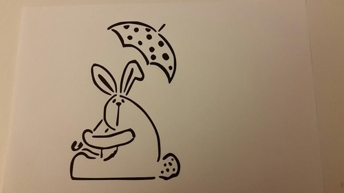 Schablone osterhase mit - schablone,