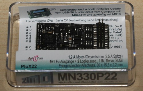 Zimo decoder mn330p22 mit - decoder,
