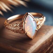 Natürlicher Feueropal Ring