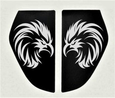 2 x Carbon Fibre Black Sticker