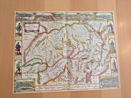 Landkarte nova helvetiae - landkarte-,