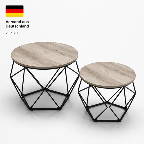 Couchtisch rund 2er set - 2er,