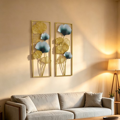 Wandbild ginkgo blätter - wandbild,