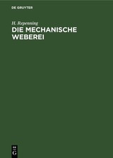 Die mechanische weberei - mechanische,
