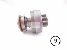 Neues Freilauf Getriebe Ritzel für BOSCH Anlasser 9 Zahn in Fendt Hanomag Holder