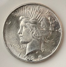 1 Dollar 1925 USA Peace Dollar  Silber Km#150 VZ
