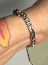 Chakra Tennis Armband 925