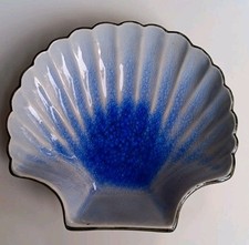 Jakobsmuschel / Keramikschale / Muschelform maritime Deko  