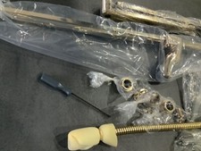 Kludi Sirena BF Brausestange mit Haltegriffen in Edelmessing