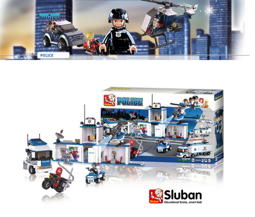 Sluban police bauset mobiles - sluban,