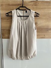 Vero Moda Top grau S 36 schick elegant hellgrau Blusentop Top Shirt Ballon