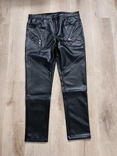 Herren kunstlederhose lang - kunstlederhose,