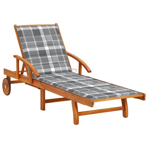 Akazienholz sonnenliege mit - akazienholz-sonnenliege,