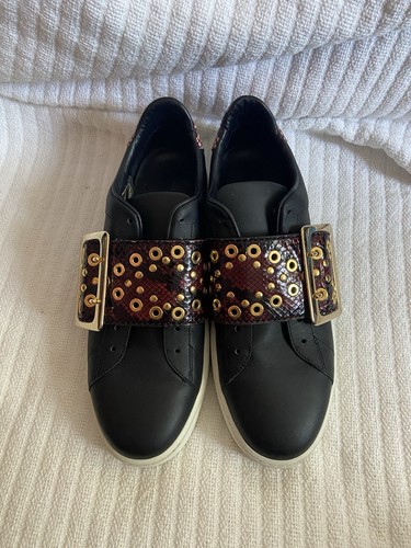 Burberry sneaker leder - leder, schwarz
