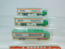 3x Wiking H0 1:87 Modelle 540 LKW Ford Wiederhold/Meisterpreis NEUW+OVP #AU960-1