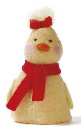 Eierwärmer küken mit schal - mit,