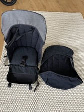 Bugaboo Sportsitz Stoffbezug Jeans Blau Kinderwagen Denim 007 Gebraucht