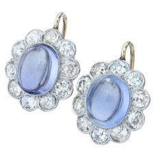 Old Cut Diamond Blue Stones