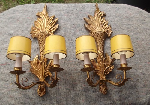 Lampe paar wandlampen holz - lampe,,