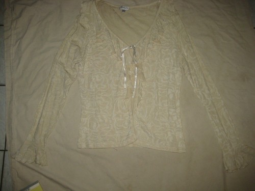 Vintage rüschenbluse creme - vintage,