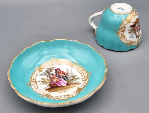 Meissen porzellan mokka gedeck - porzellan,