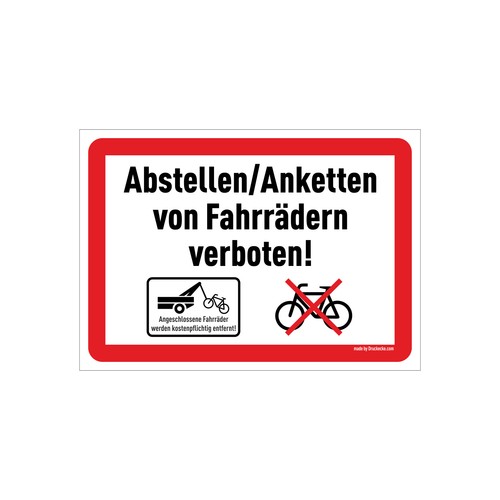Fahrrad abstellen anketten - fahrrad,
