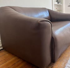 de sede sofa leder, vintage braun 