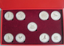 9x 1/2oz 50 Cts. Silber-Set