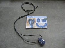 Edelsteinkette - Sodalith -  Anhänger - Stein für  mentale Blockaden