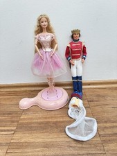 Mattel Barbie Nussknacker Nutcracker Clara und Prinz Eric 2001 Ständer Rarität