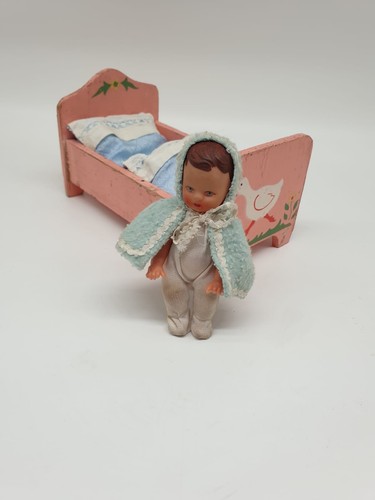 Antikes vintage puppenbett - antikes,