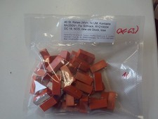 40 Stück Relais 24V=, 1x UM, Kontakte 8A/250V~, Fa. Schrack, RY210024, (X-63)