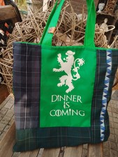 Einkaufsbeutel upcycelt Unikat selbstgenäht Patchwork GoT