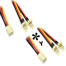 2 Stück Lüfter Y Kabel
