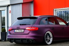 Gefräster Heckansatz Heckdiffusor aus ABS für Audi A4 S4 B8 Facelift mit S-Line