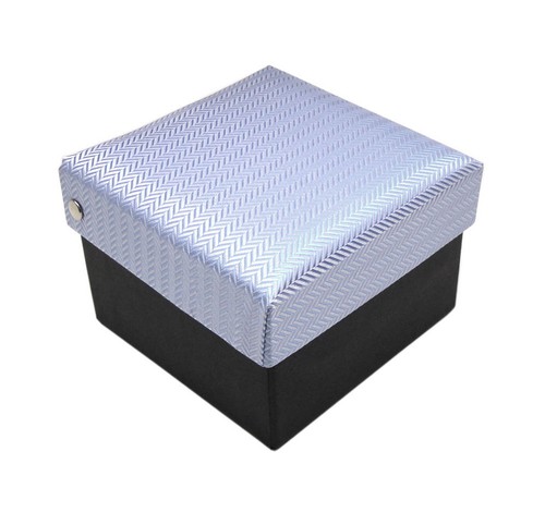 Krawattenbox hellblau - krawattenbox, in