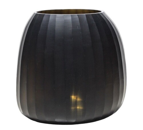 Glas vase cut oval 24 - glas-vase,