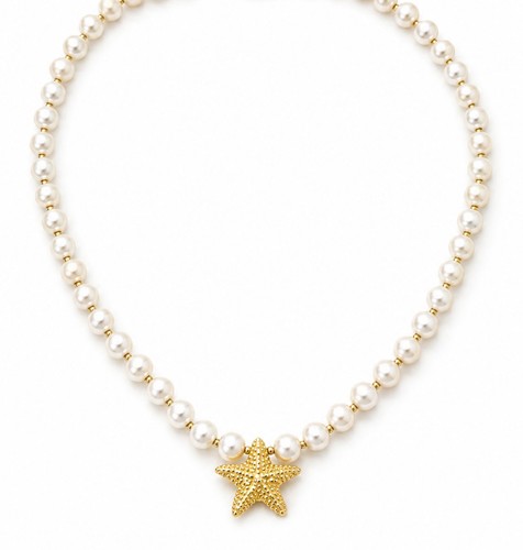 Perlen collier seestern - perlen,