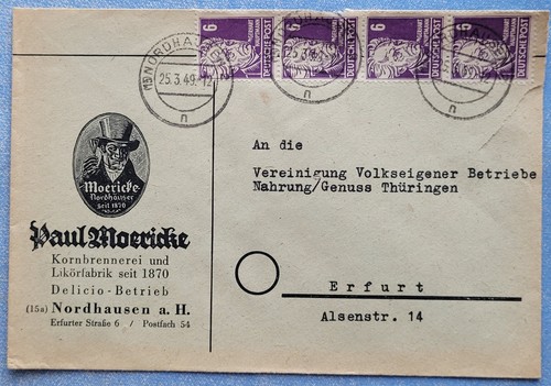 Vordruck brief 1949 - vordruck,