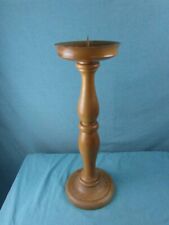 Kerzenständer Blumensäule Antik Stil Postament Eiche Solide Gedrechselt Rar 11a5
