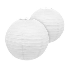 Papier Lampion weiß - 30 cm /