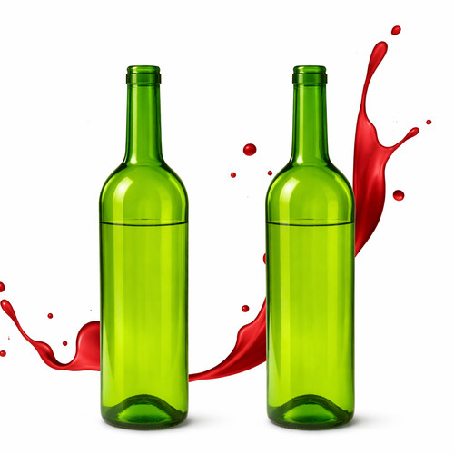 Weinflasche 750 glasflasche - weinflasche,