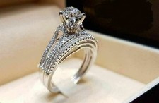 Ehering Set 2,50 Karat runder