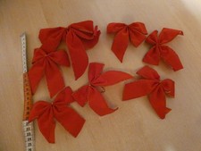 7 rote Schleifen Deko Weihnachten Advent