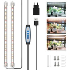 Pflanzenlampe LED Vollspektrum, Grow Light, 120 LEDs, Timer, dimmbar, Pflanze...